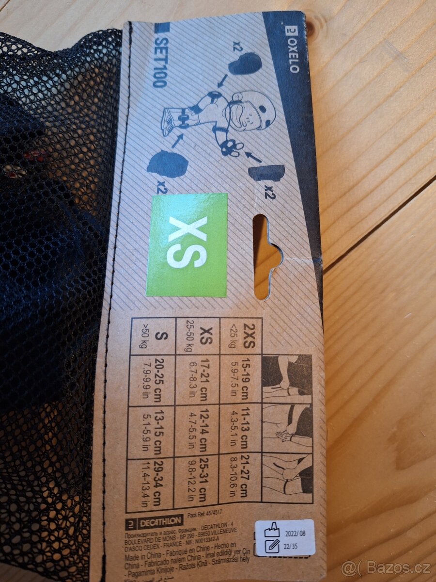 Chrániče na in-line XS - 2