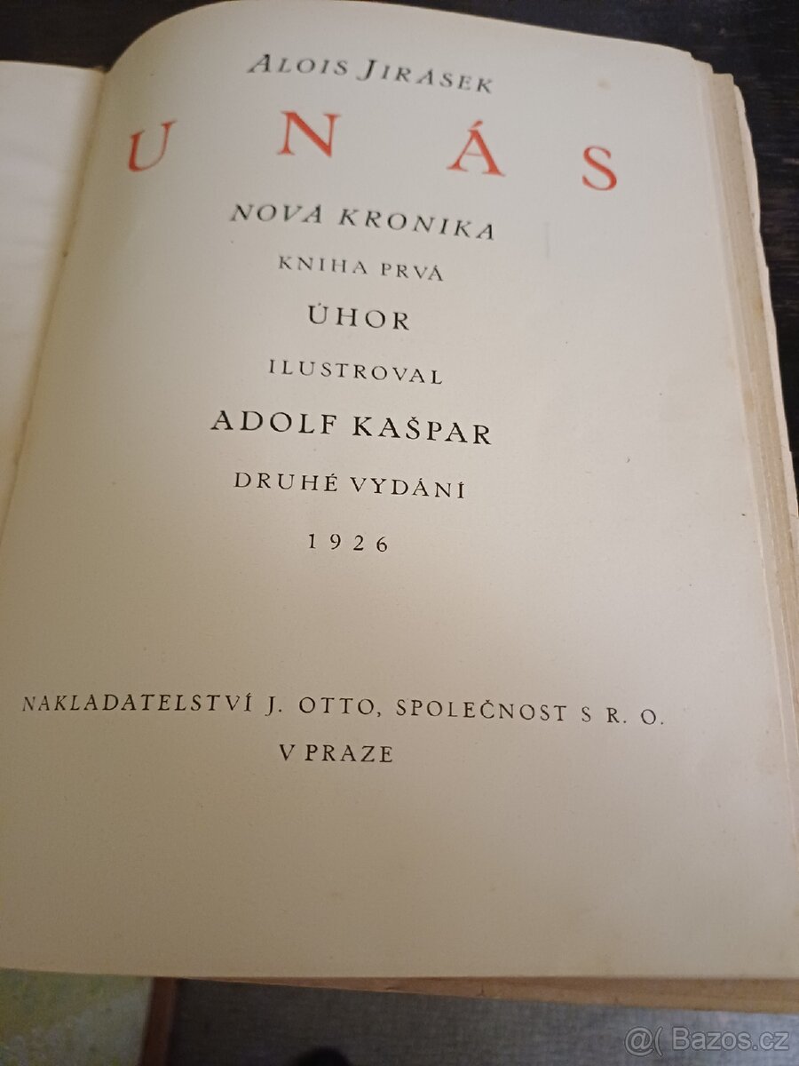 Kniha Alois Jirásek U nás - 2