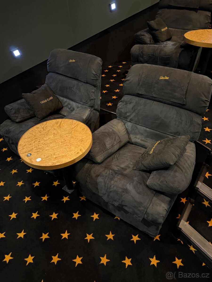 Křesla z Gold Class CineStar Anděl - 2