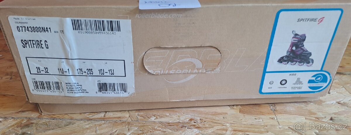 Prodám dětské kolečkové brusle Rollerblade Spitfire G - 2
