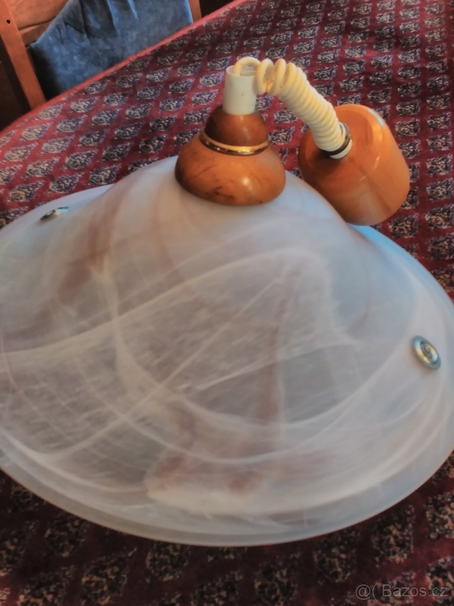 Stahovací lustr skleněný - 2