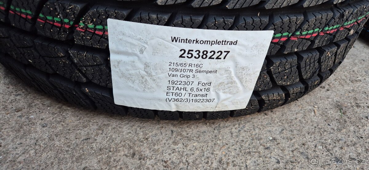 Ford Transit Custom – Originální plechové disky 6,5Jx16 ET60 - 2