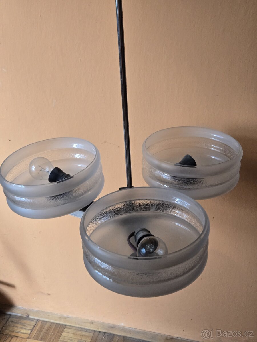 Starý lustr tři skla - 2