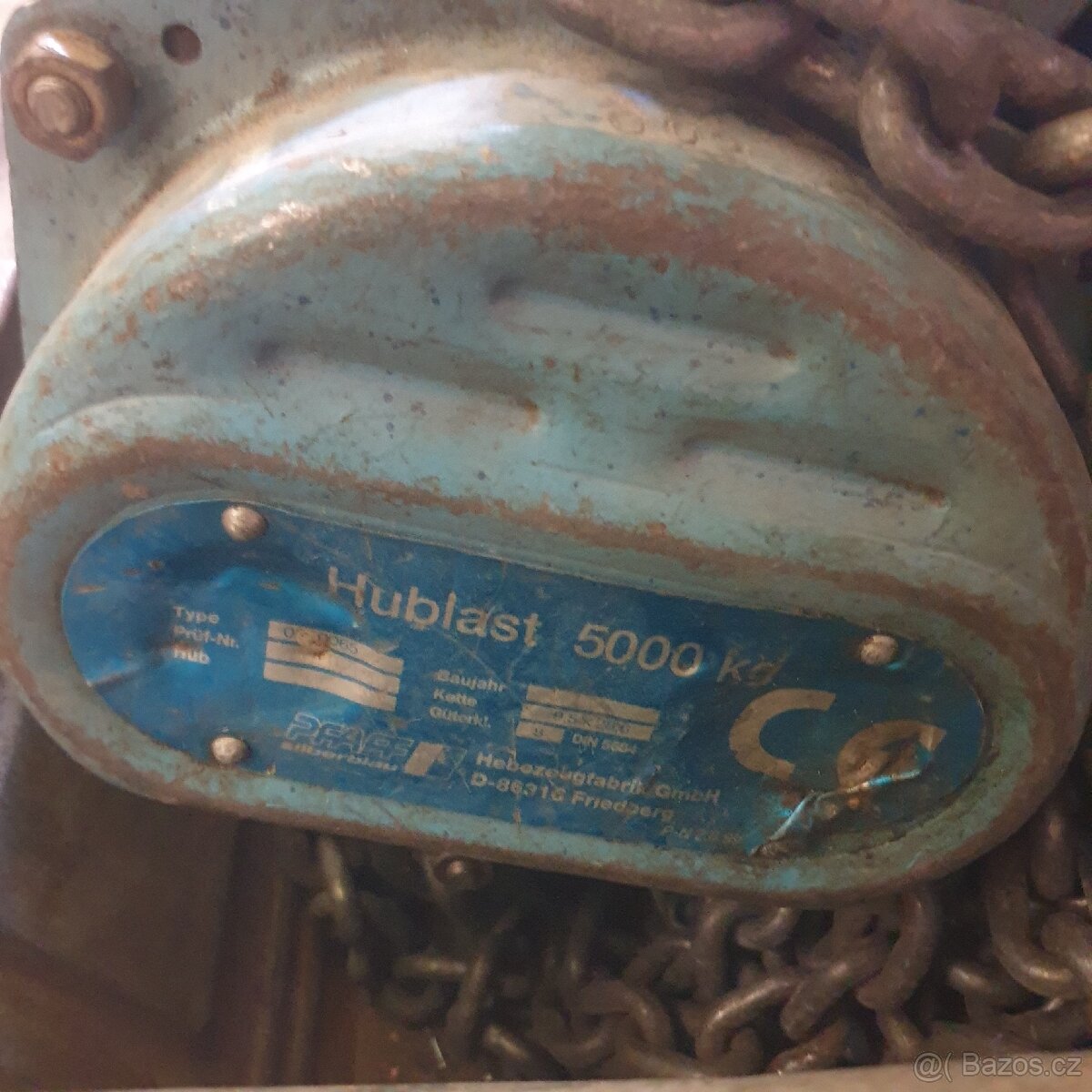 Řetězový kladkostroj 5 tun 8 m - 2