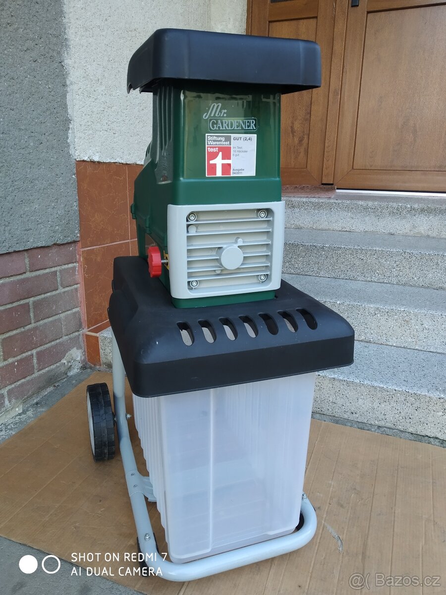Prodám elektrický Válcový drtič MR.Garden-2800 W... - 2