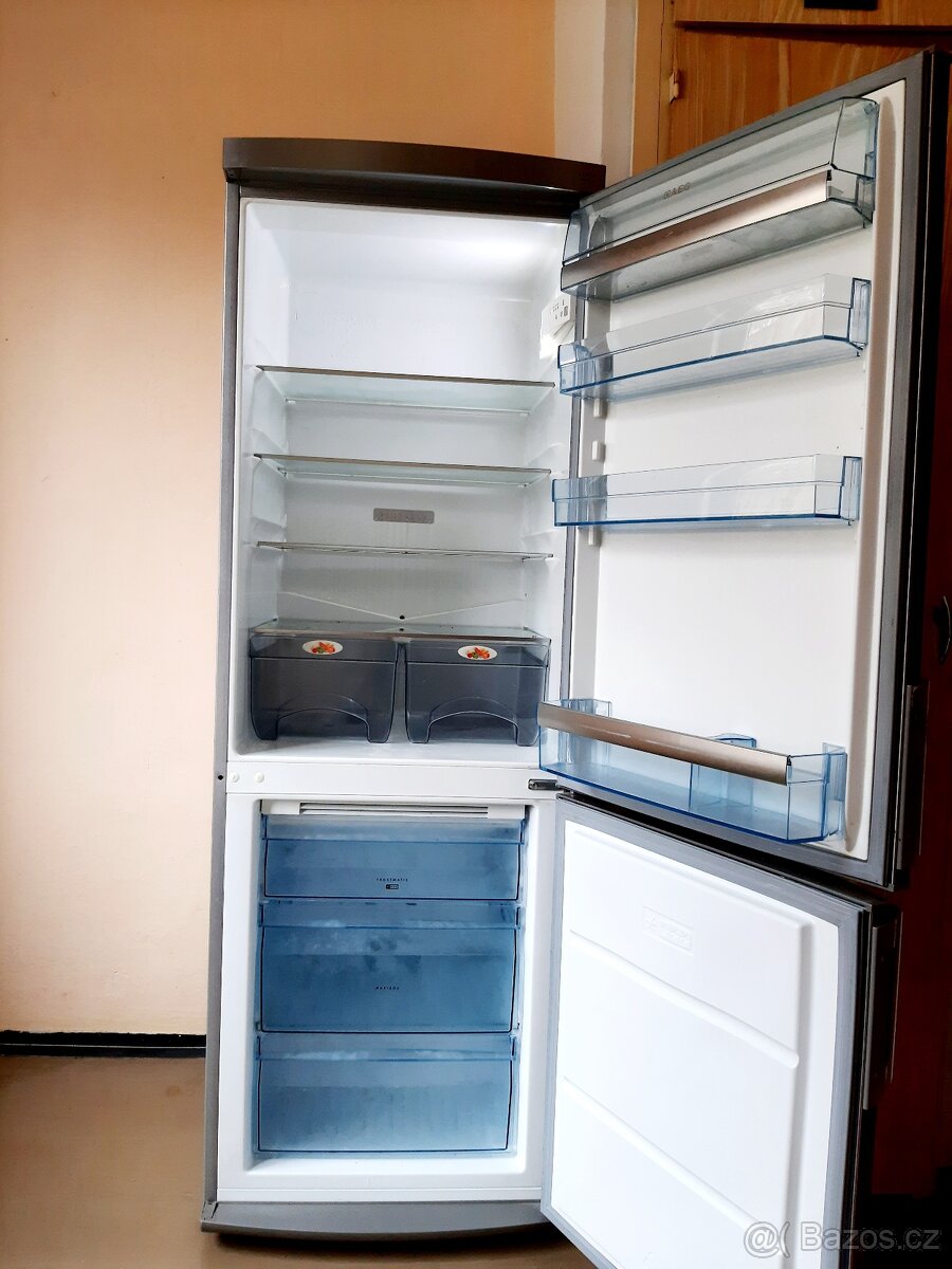 Lednice AEG s mrazákem A ++, nerez - 2