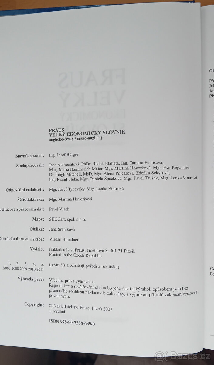 Fraus VELKÝ EKONOMICKÝ SLOVNÍK - aj-čj, čj-aj - 2