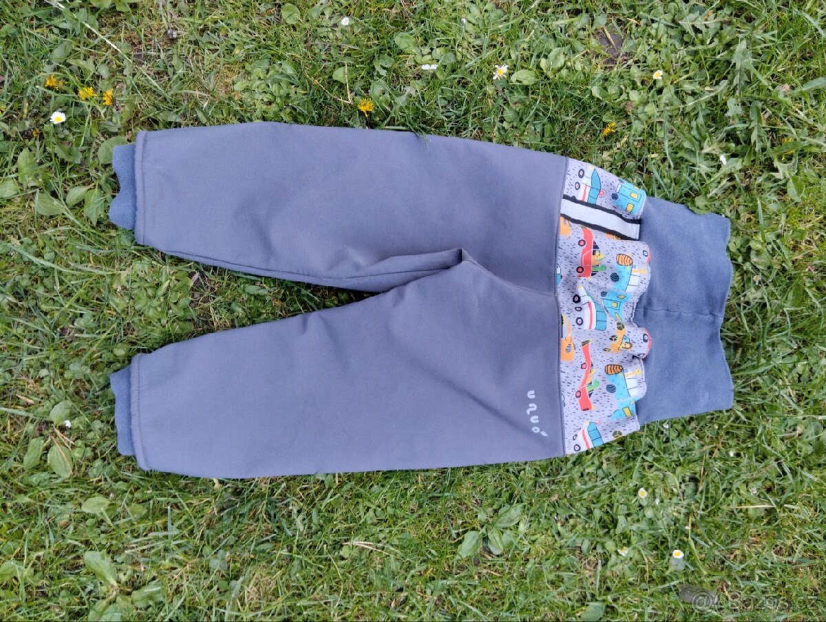 Zateplené Softshellové kalhoty unuo 98/104 - 2
