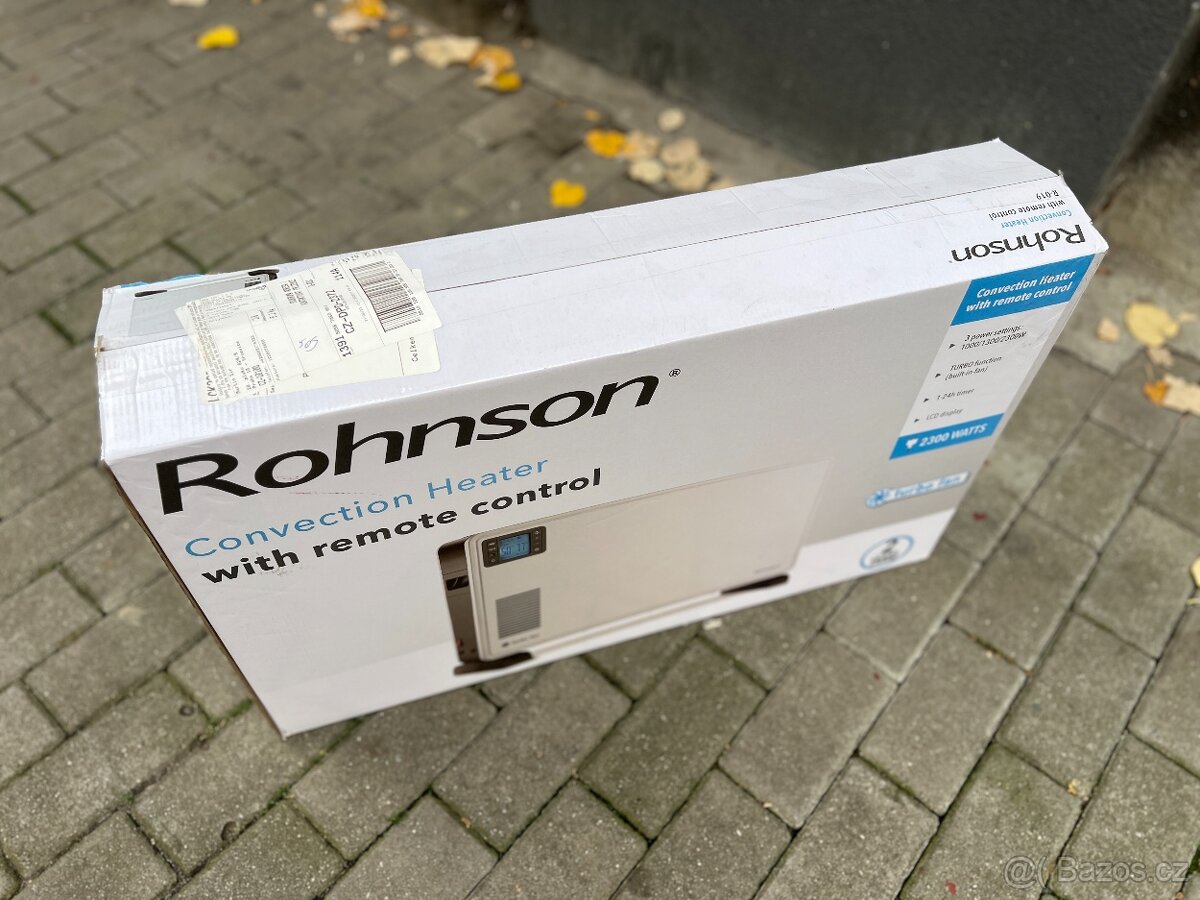 Konvektor ROHNSON R-019: NOVÝ - ZABALENÝ - 2