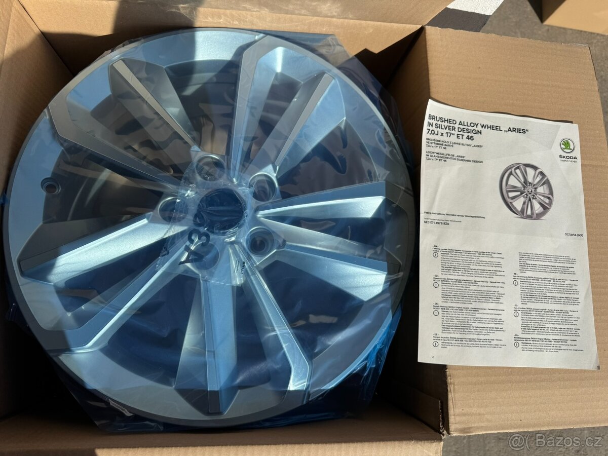 Nové alu kola 17" 5x112 ARIES Škoda Octavia IV DPH - 2