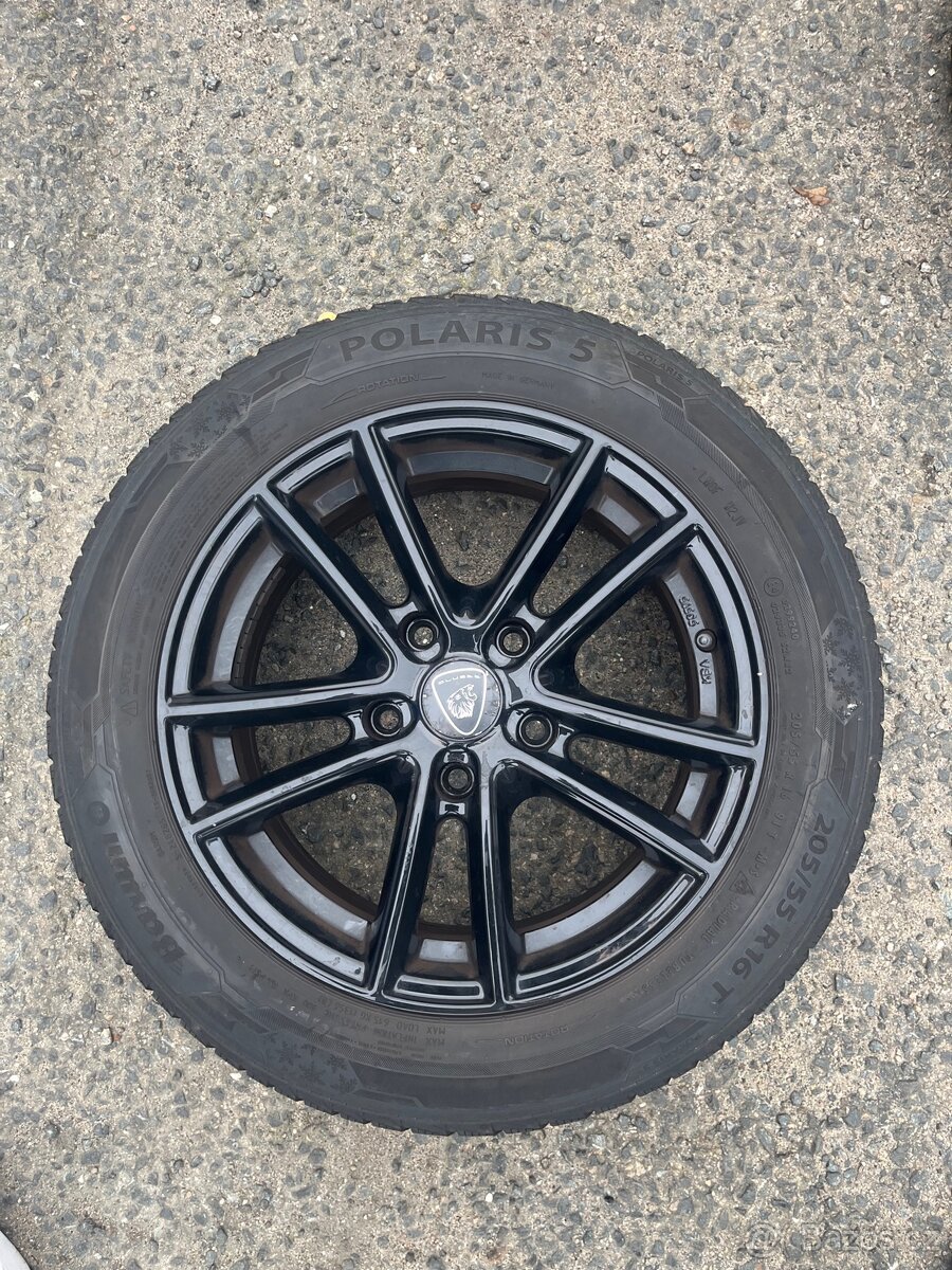 Alu kola R16 5x120 zimní pneu 205/55/16 - 2