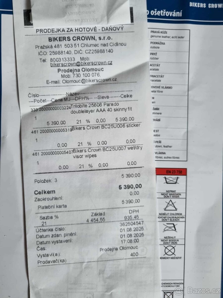 Nové pánské moto kalhoty Trilobite, vel. 40/34 - 2