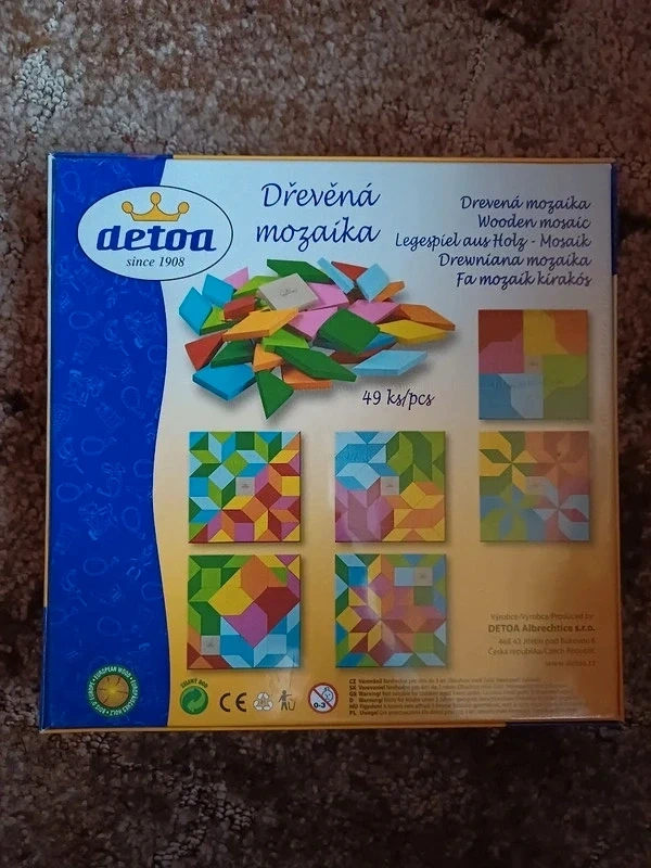 Mozaika barevná dřevěná - 2