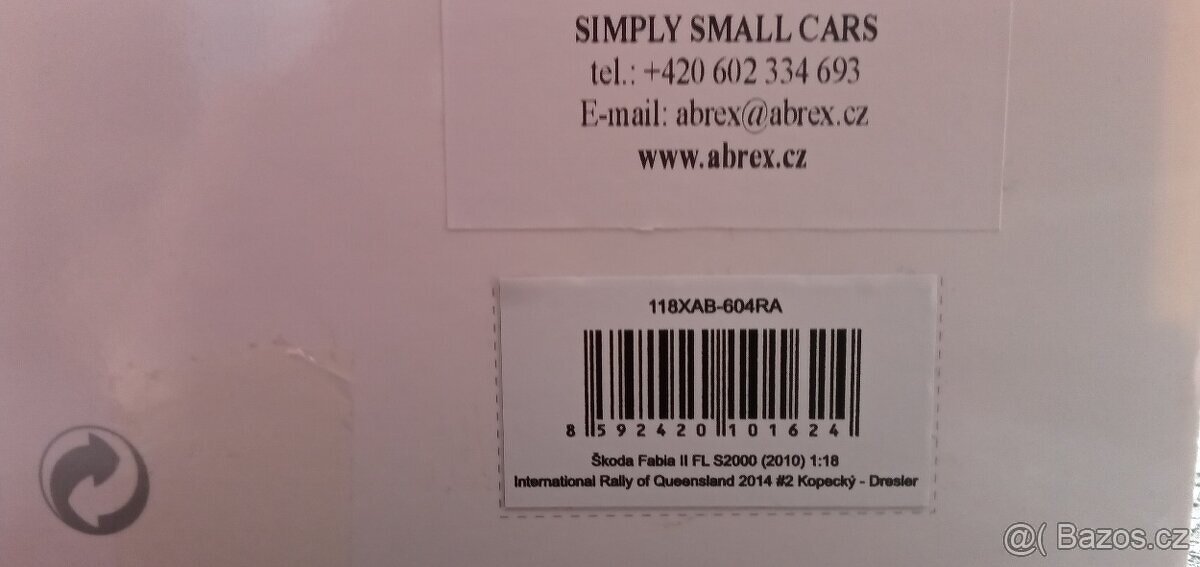 ABREX 1:18 RALLY OF QUEENSLAND 2014 LIMITKA 100 KS - 2