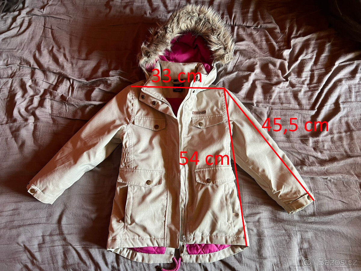 Dívčí zimní bunda head 116-122 - 2