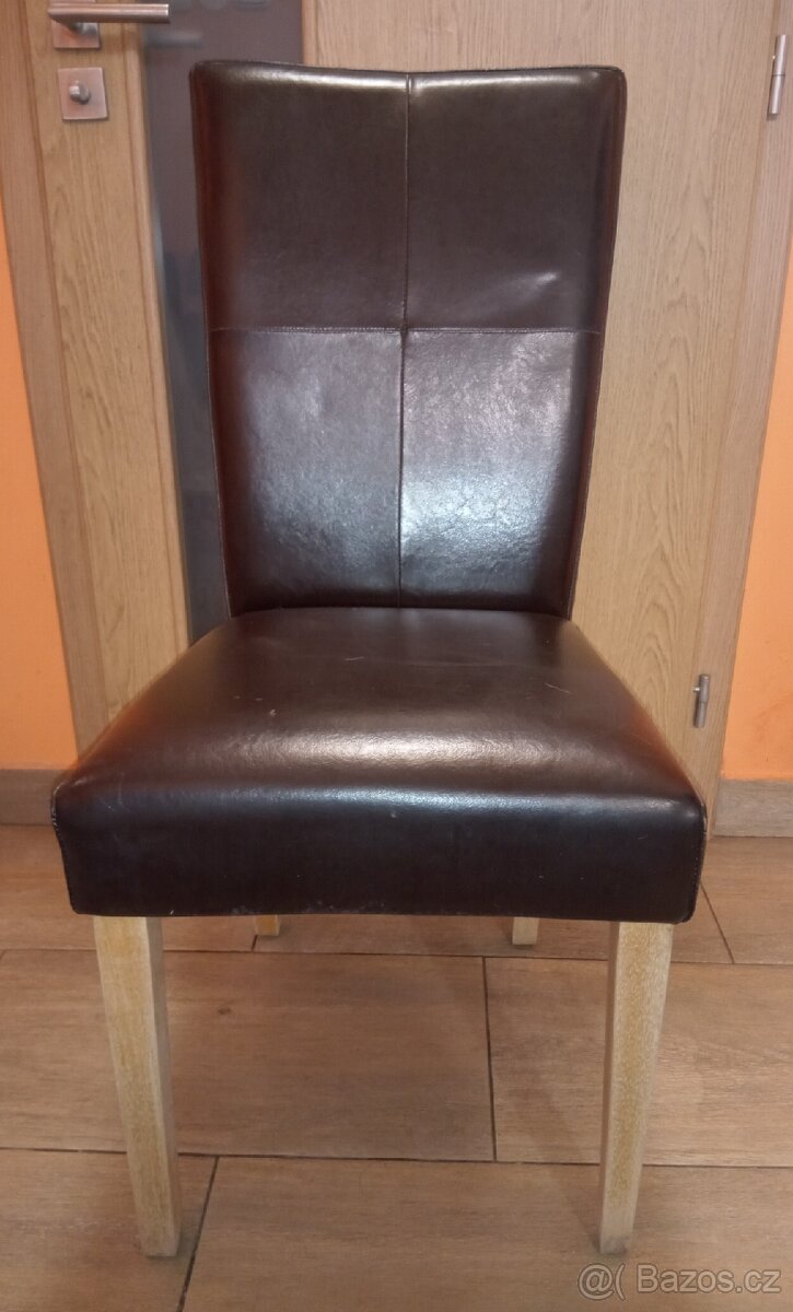 Kožené zidle 4 ks - 2