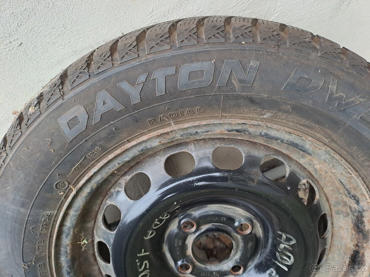 Audi 80 B2 B3 B4 3x zimní kola 195/60 R15. - 2