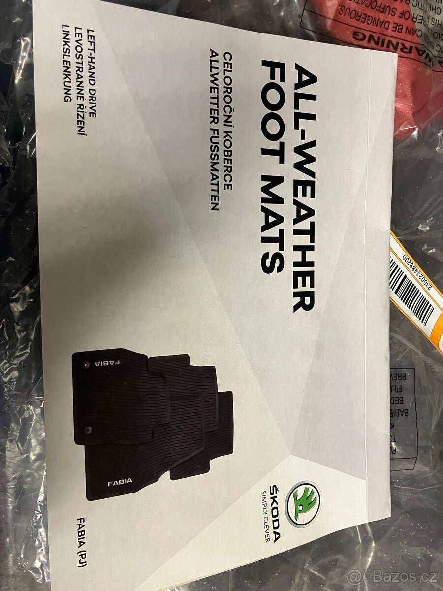 Prodám celoroční gumové koberce škoda fabia - 2