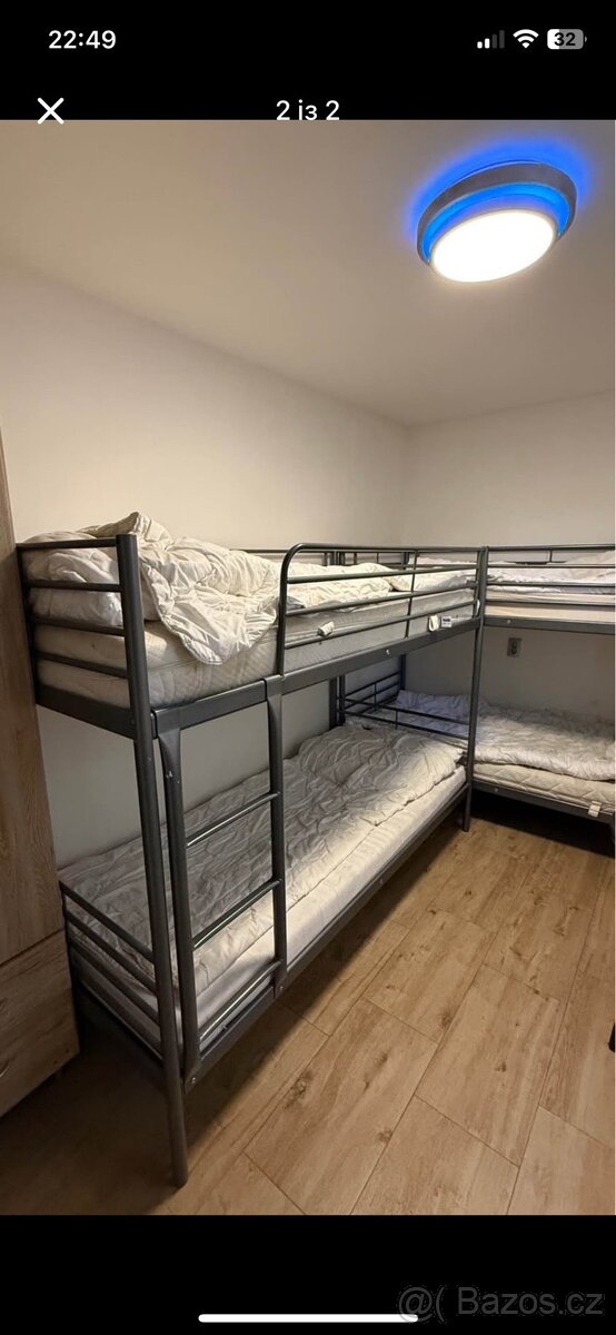 Postel kovová dvoupatrová - 2
