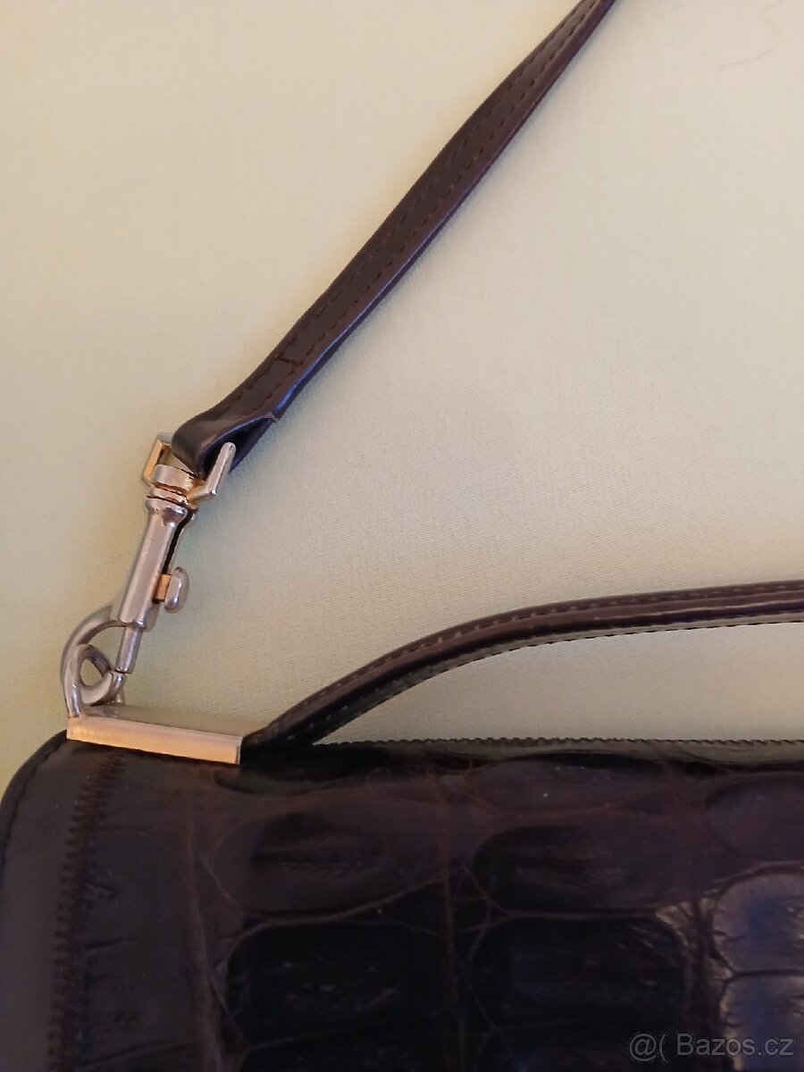 Kožená kabelka originál krokodýlí kůže - 2