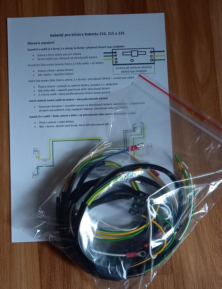 kabeláž BABETTA - více verzí - 2