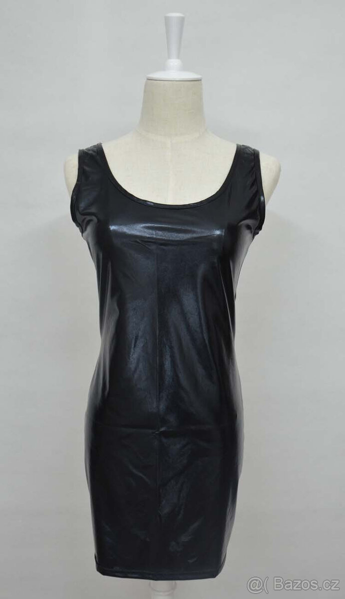 Sexy latexové mini šaty vel XXL - 2