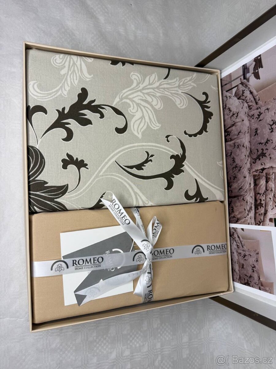 Celá sada s prostěradlem hnědá - 2