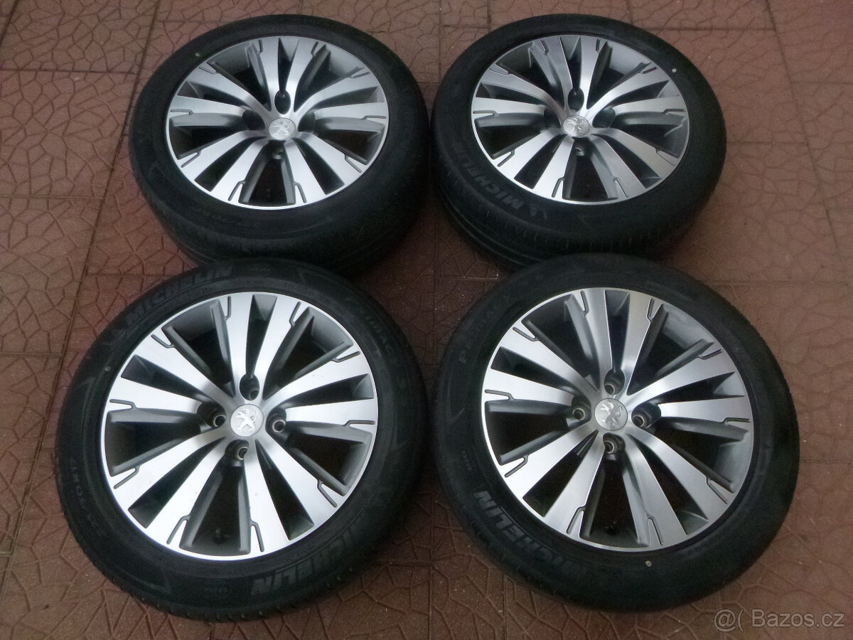 Letní alu sada originál Peugeot 3008 4x108 7,5Jx17 ET29 TPMS - 2