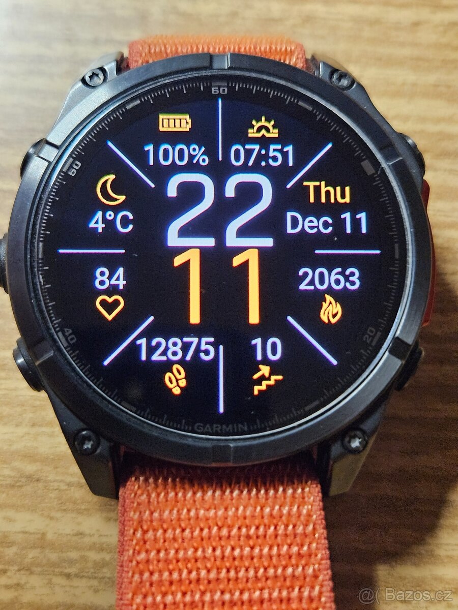 Garmin fenix 8 47 mm AMOLED - Slate Gray / Black Silicone Ba - 2