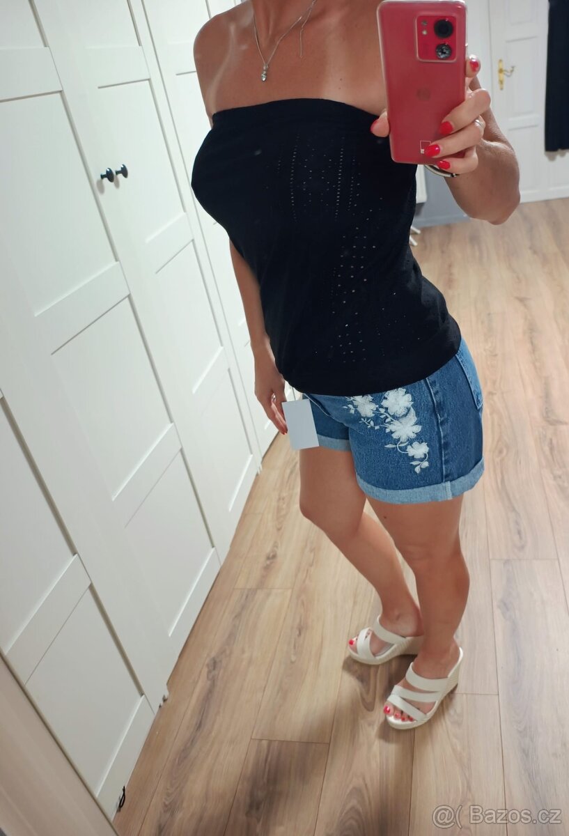 Nový černý top M - 2