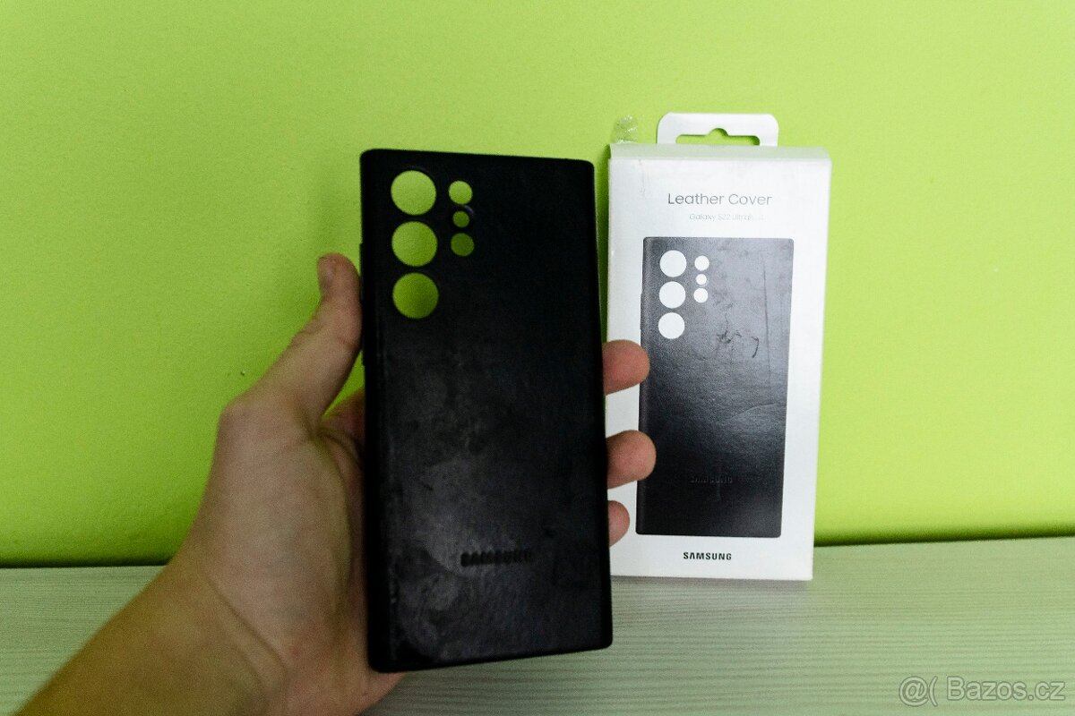 Kožený kryt S22 Ultra - 2
