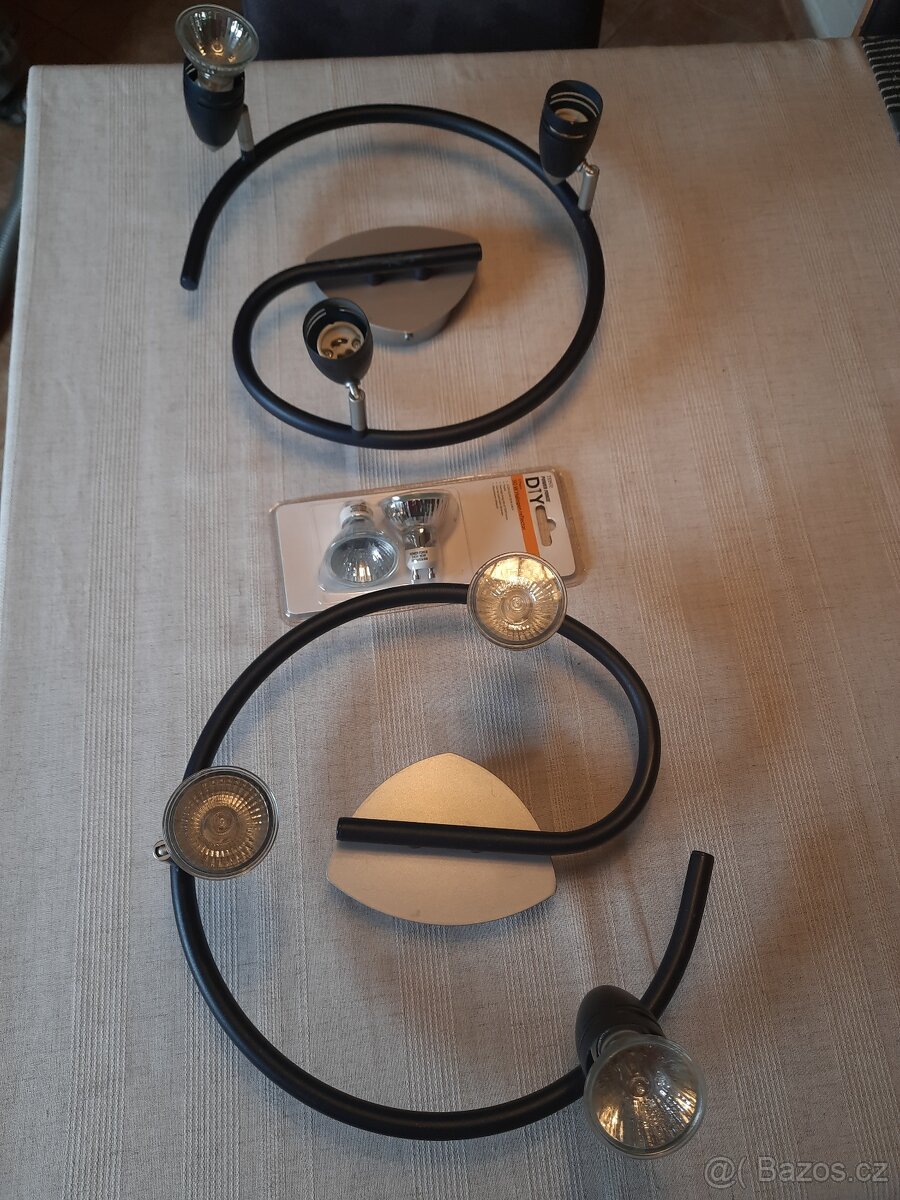 Černá bodová kruhová svítidla průměr 30cm - 2