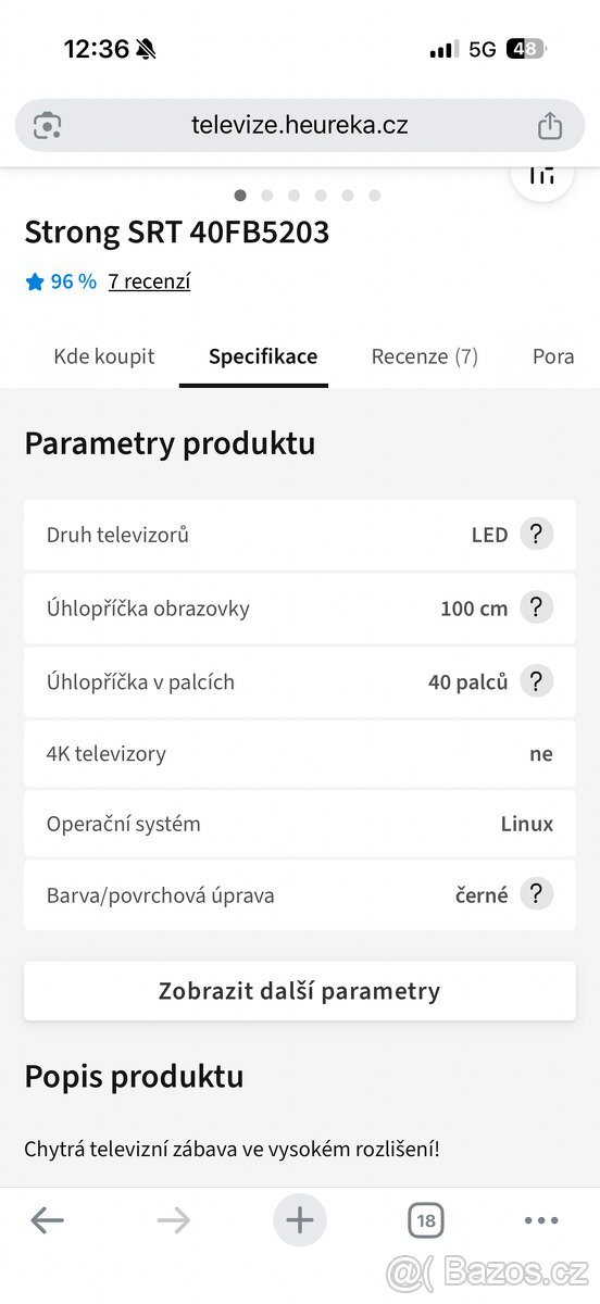 televize strong srt 40fb5203 - 2