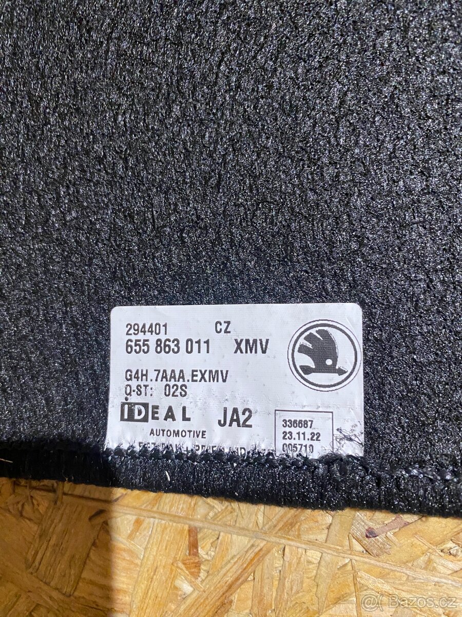 Látkové koberce Škoda Kamiq Originál, jedno léto použité - 2