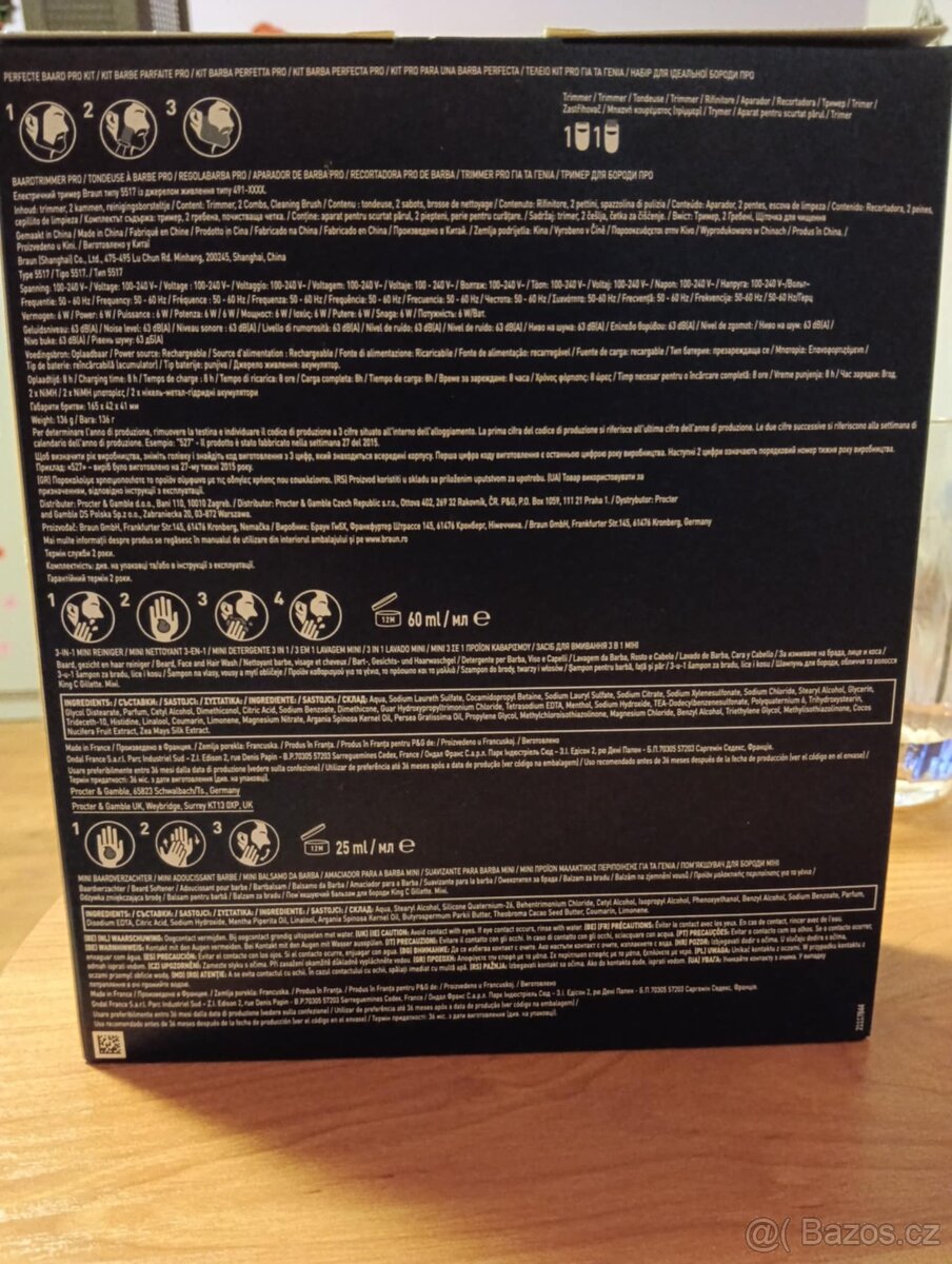 Gillette strojek na vousy s příslušenstvím - 2