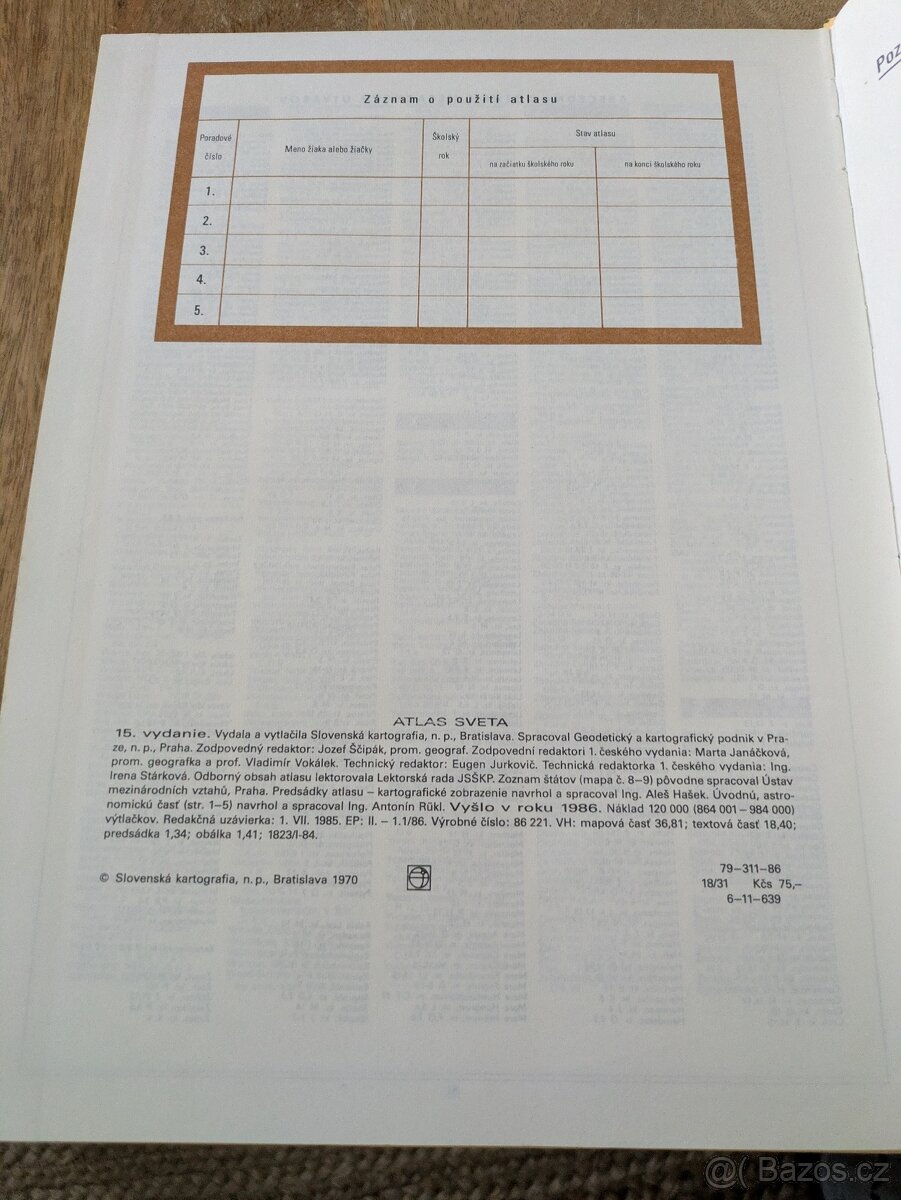 Atlas světa 1970 - 2