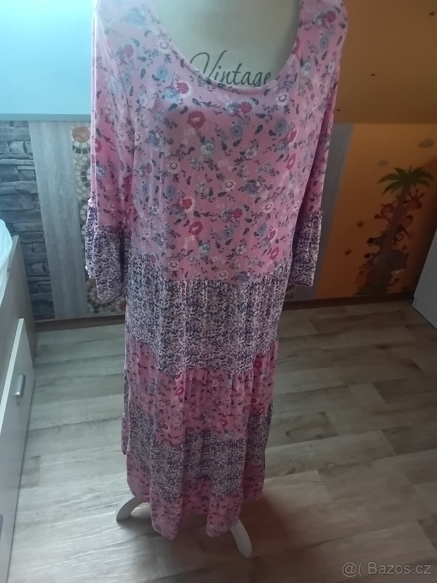 ŠATY DELŠÍ BAREVNÉ 46 - 2