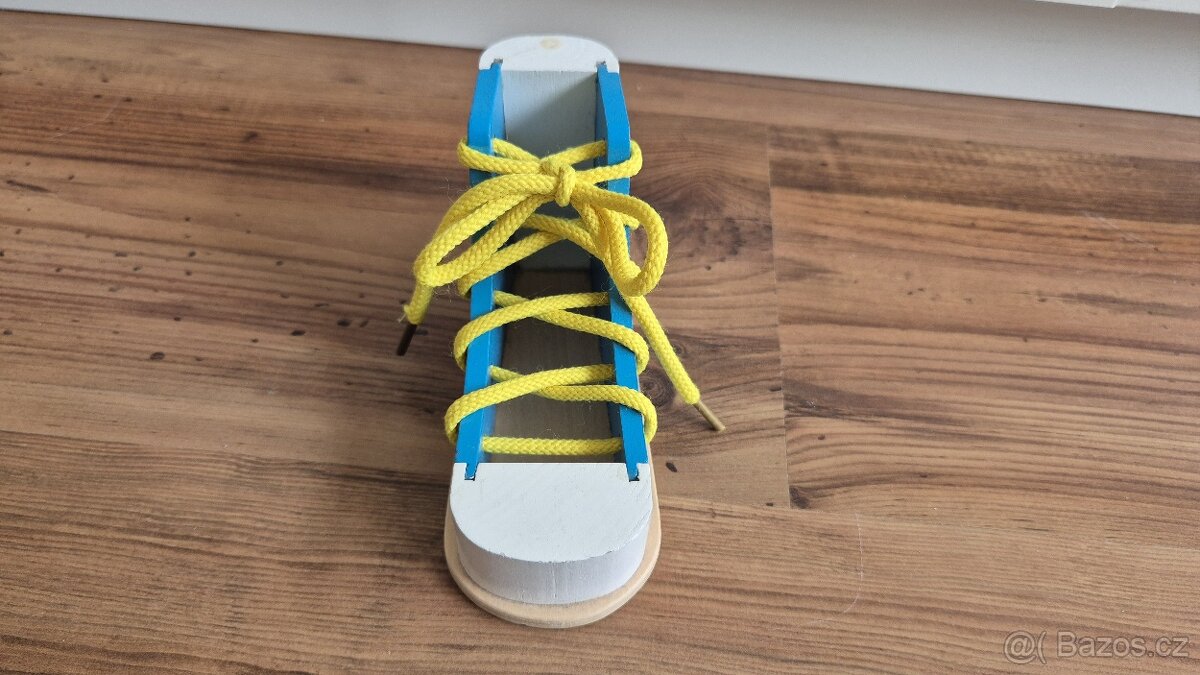 Dřevěná bota na šněrování - 2