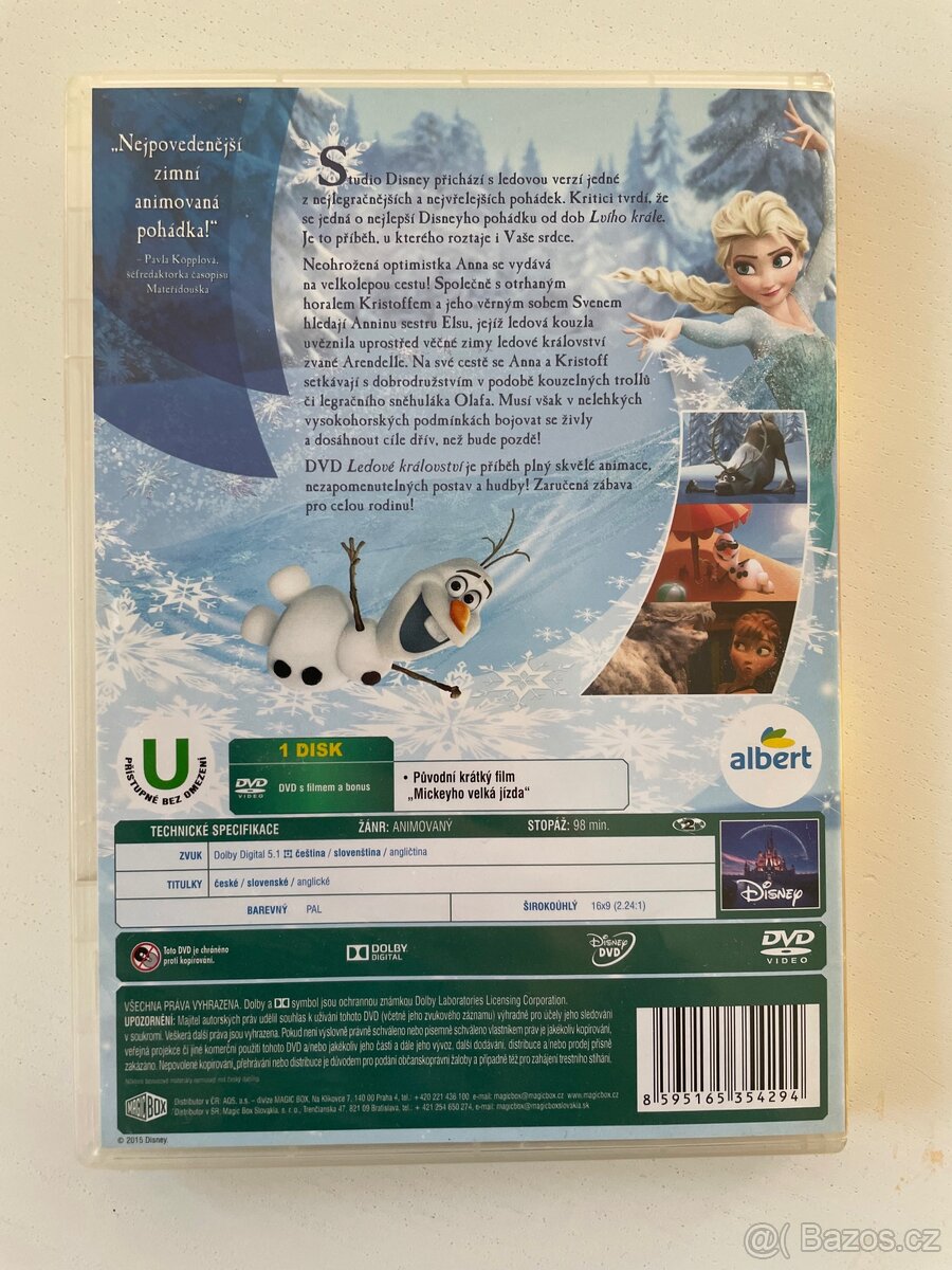DVD ledové království - 2