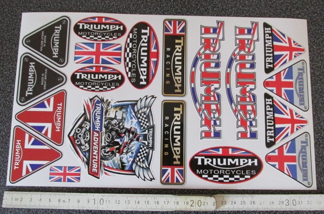 Samolepky Triumph sada - 2