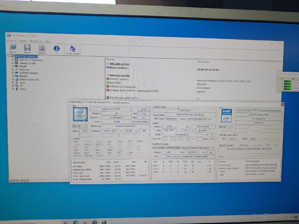 PC Intel Core i7-3770 / 12GB RAM / SSD + HDD / Blu-ray - 2