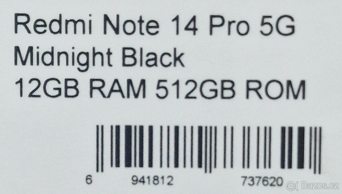 Xiaomi Redmi Note 14 Pro 5G 12GB/512GB Midnight Black - 2