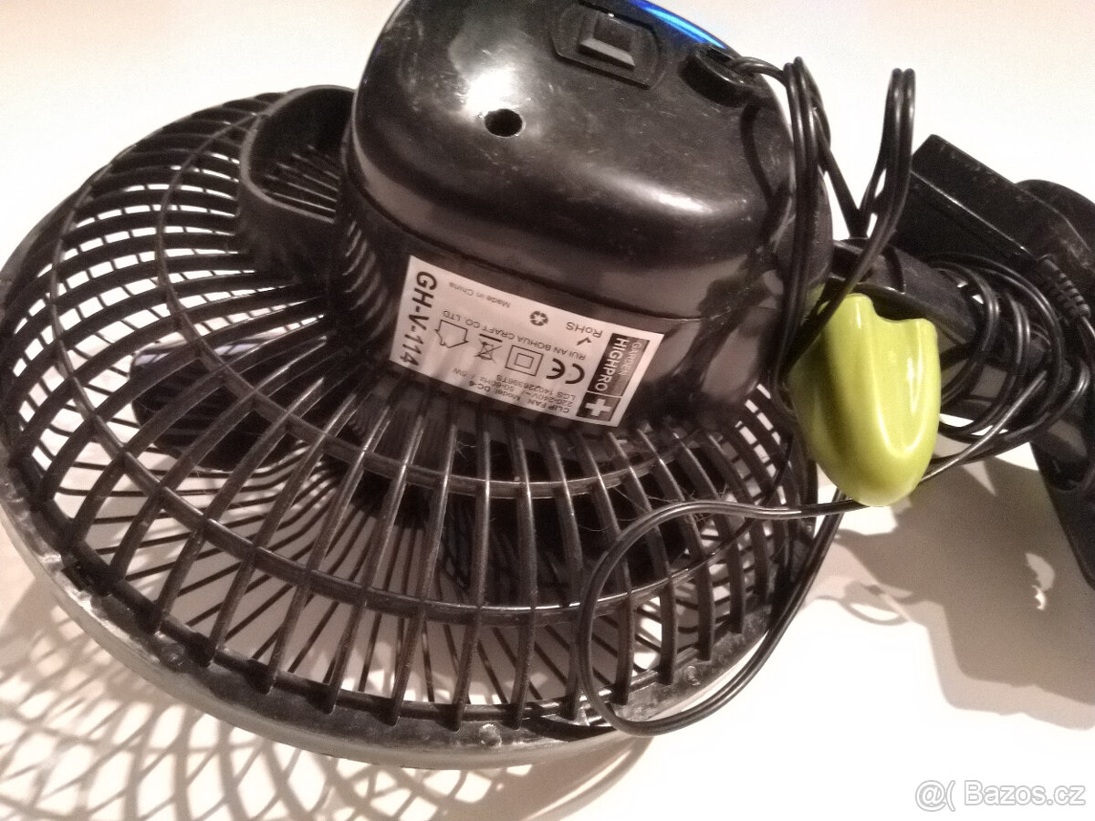 KLIPSNOVÝ PRO VENTILÁTOR ČERNÝ GARDEN HIPRO 20CM (NOVÝ) - 2