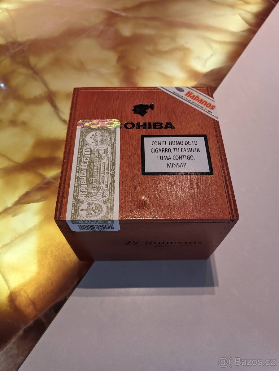 Prodám originální Cohiba Robustos – krabice 25 ks - 2