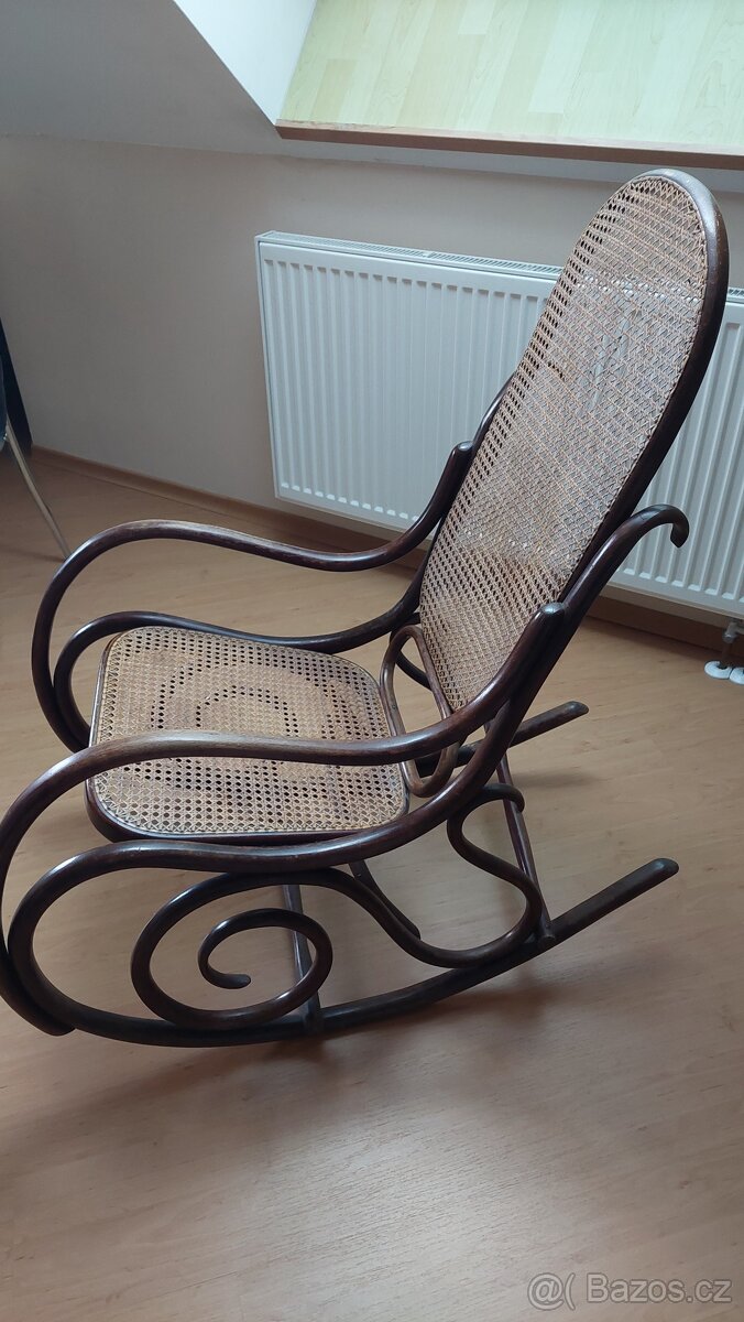 Proutěné houpací křeslo - 2