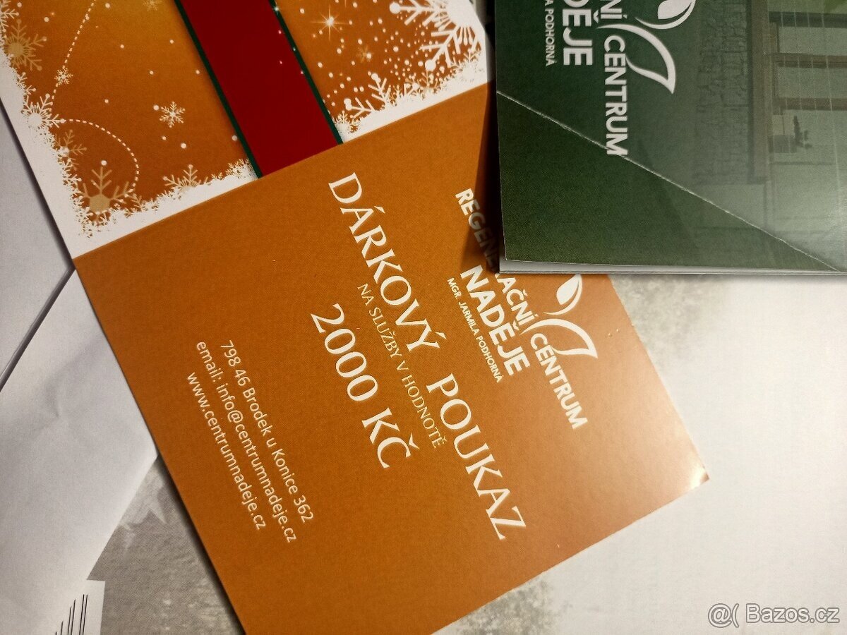 Poukaz v hodnotě 2000.-Kč na služby f. Naděje - 2