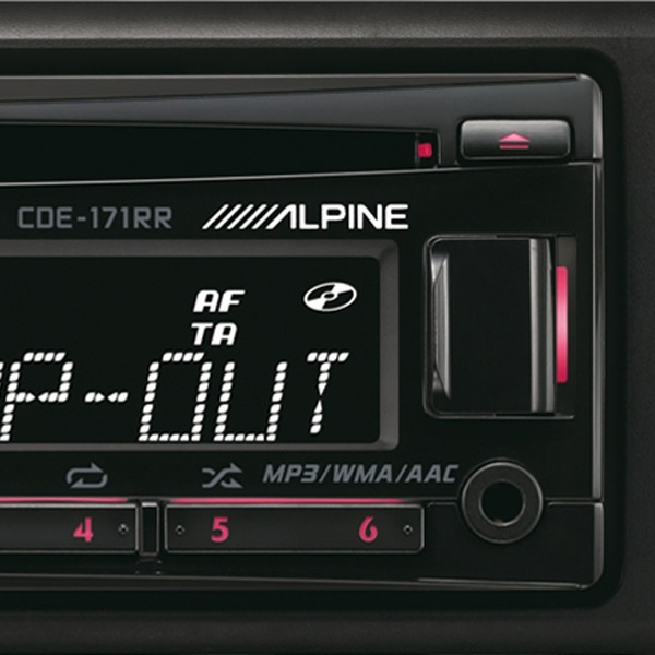 ALPINE CDE-171RR , USB , MP3 , AUX.... - 2