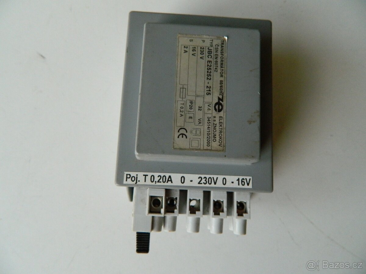 Trafo 230/16V, 2A - 2