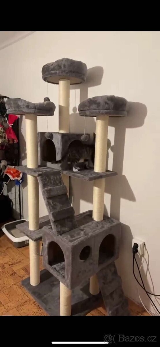 Škrabadlo/Odpočívadlo pro kočky nové - 2