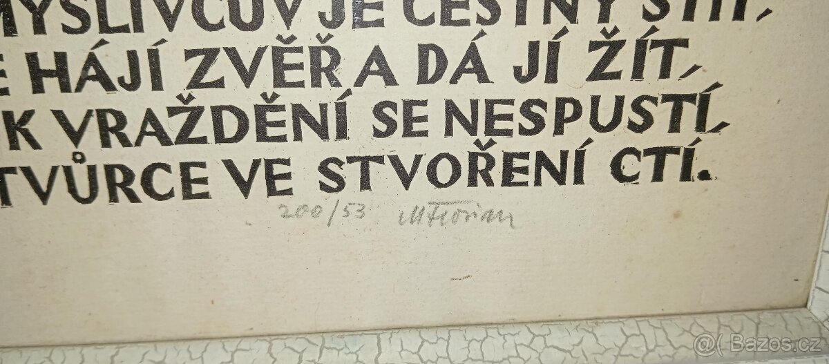 Obraz Svatý Hubert,myslivost.Michael Florian. - 2